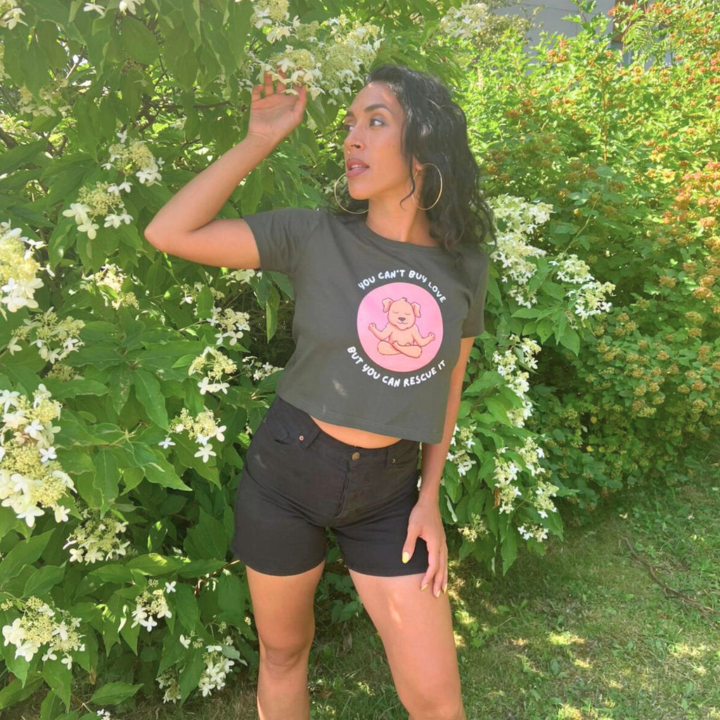 You Can’t Buy Love Crop Top