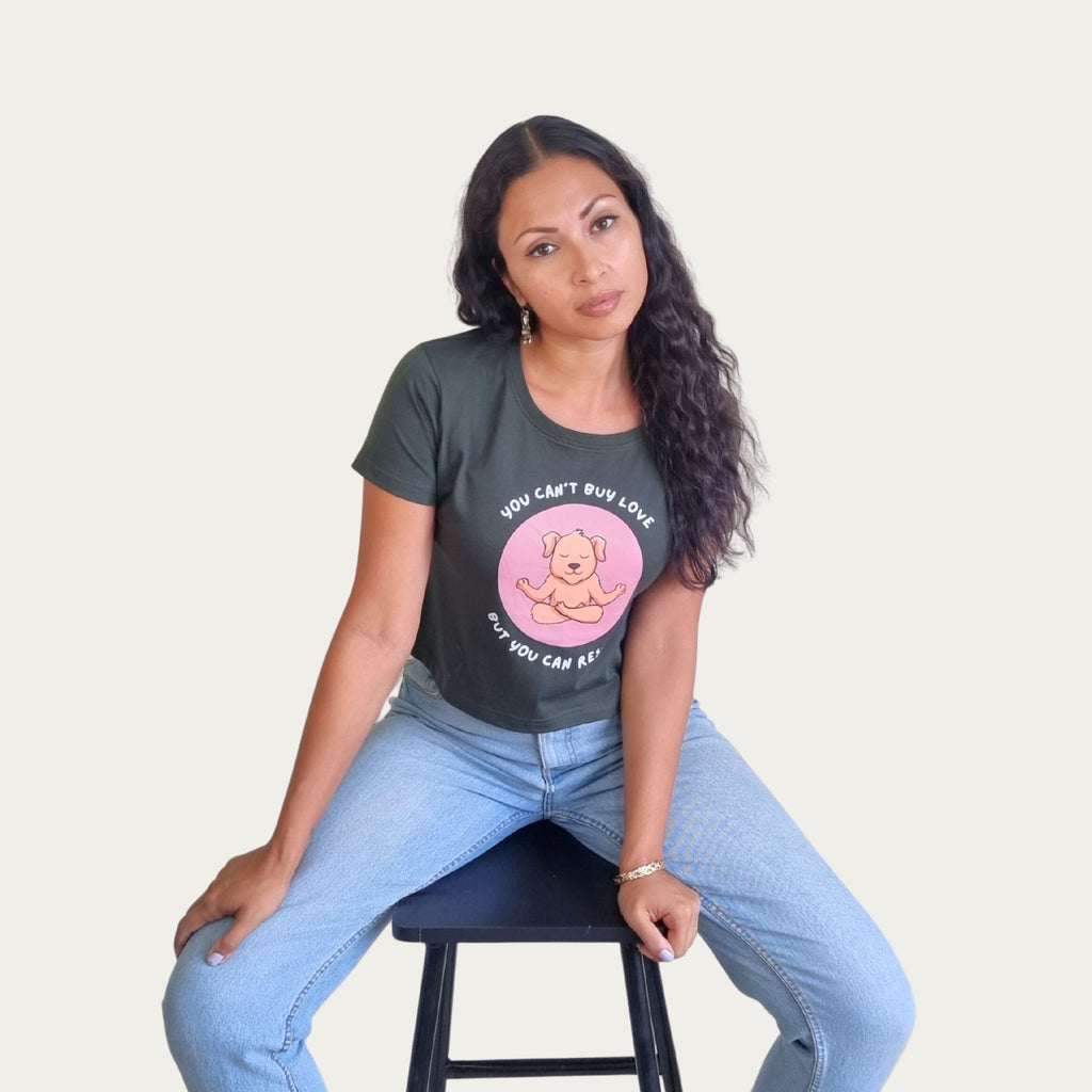 You Can’t Buy Love Crop Top