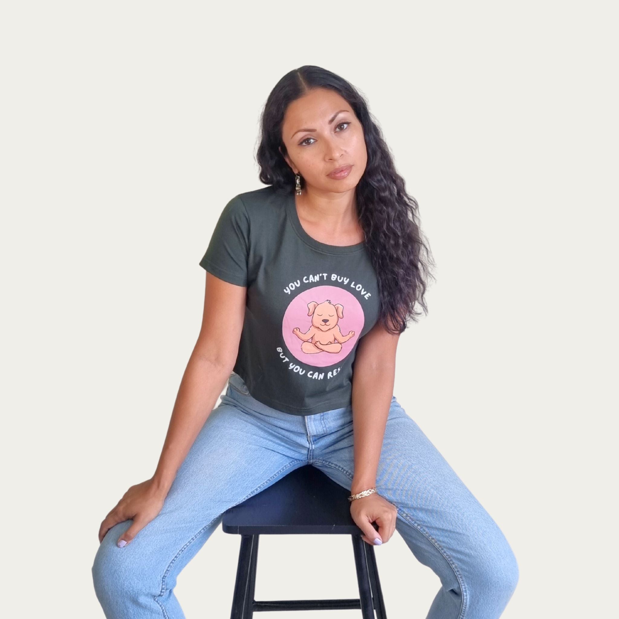 You Can’t Buy Love Crop Top