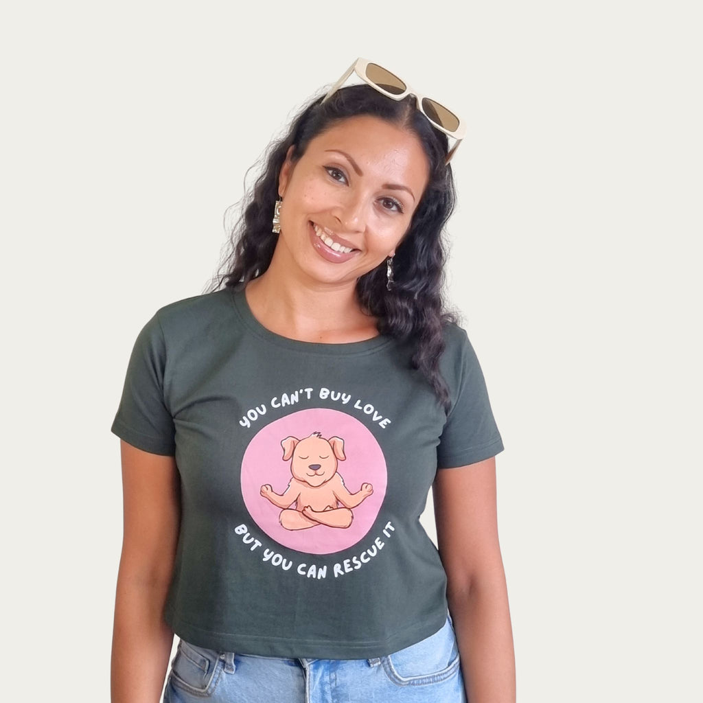 You Can’t Buy Love Crop Top