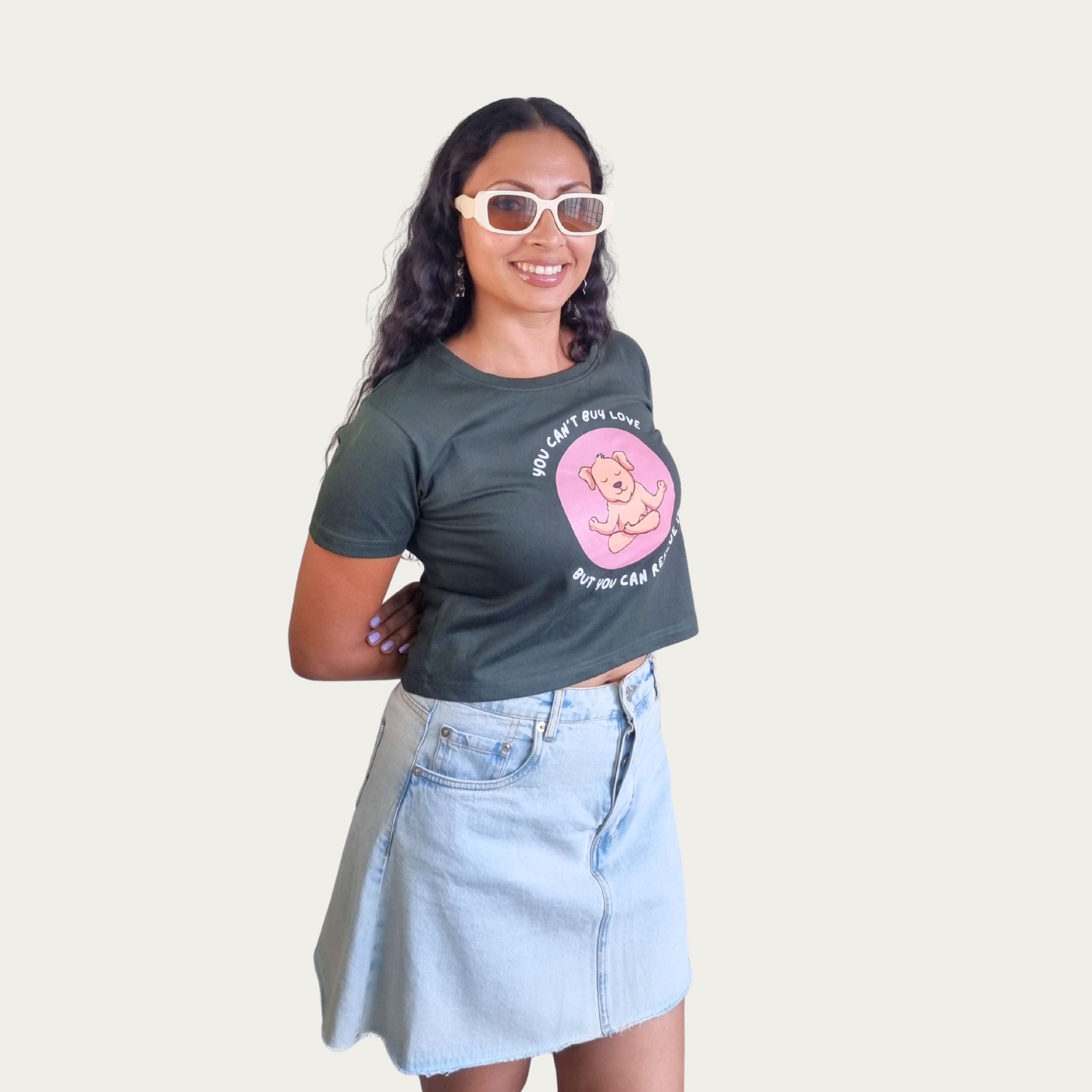 You Can’t Buy Love Crop Top