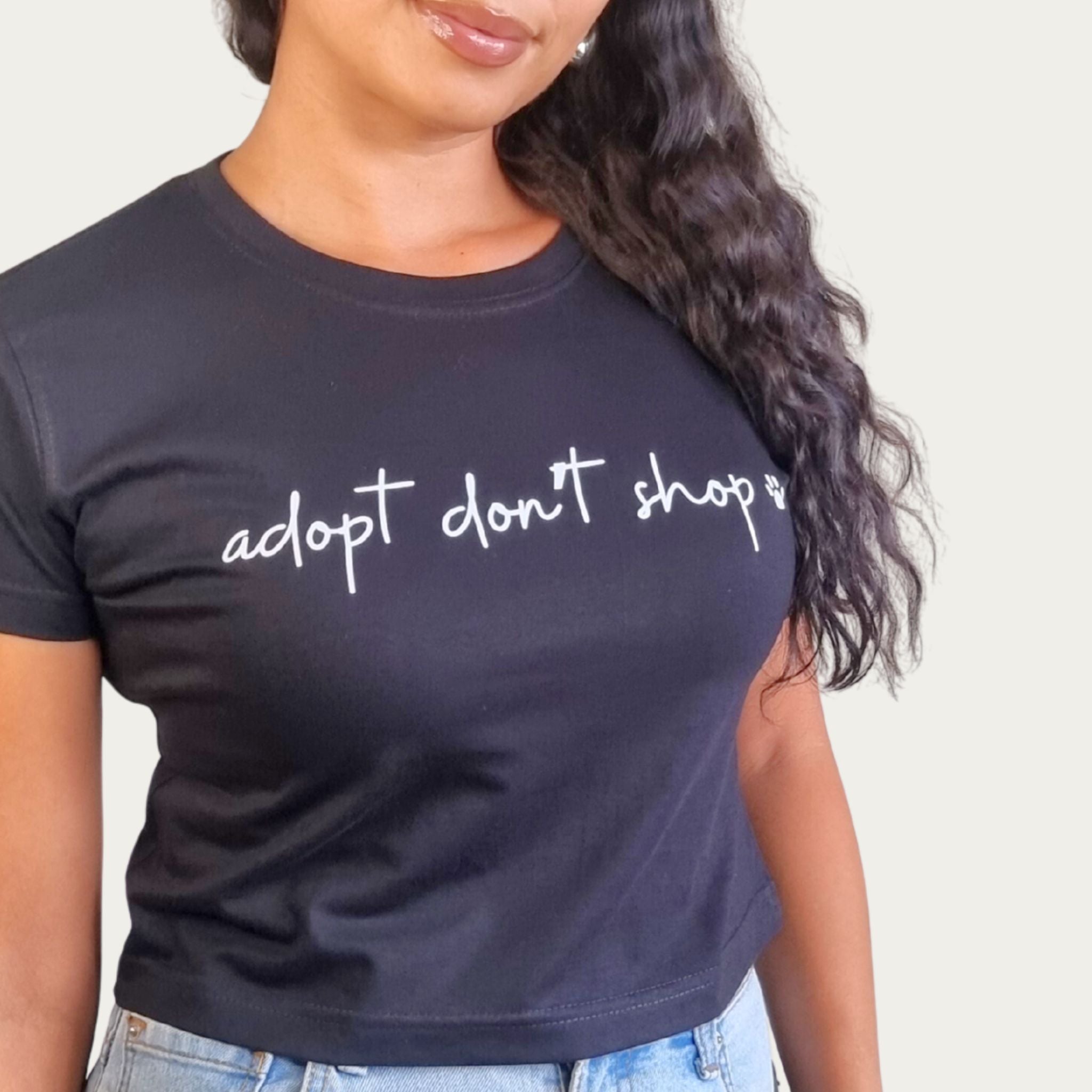 Adopt Don't Shop Crop Top