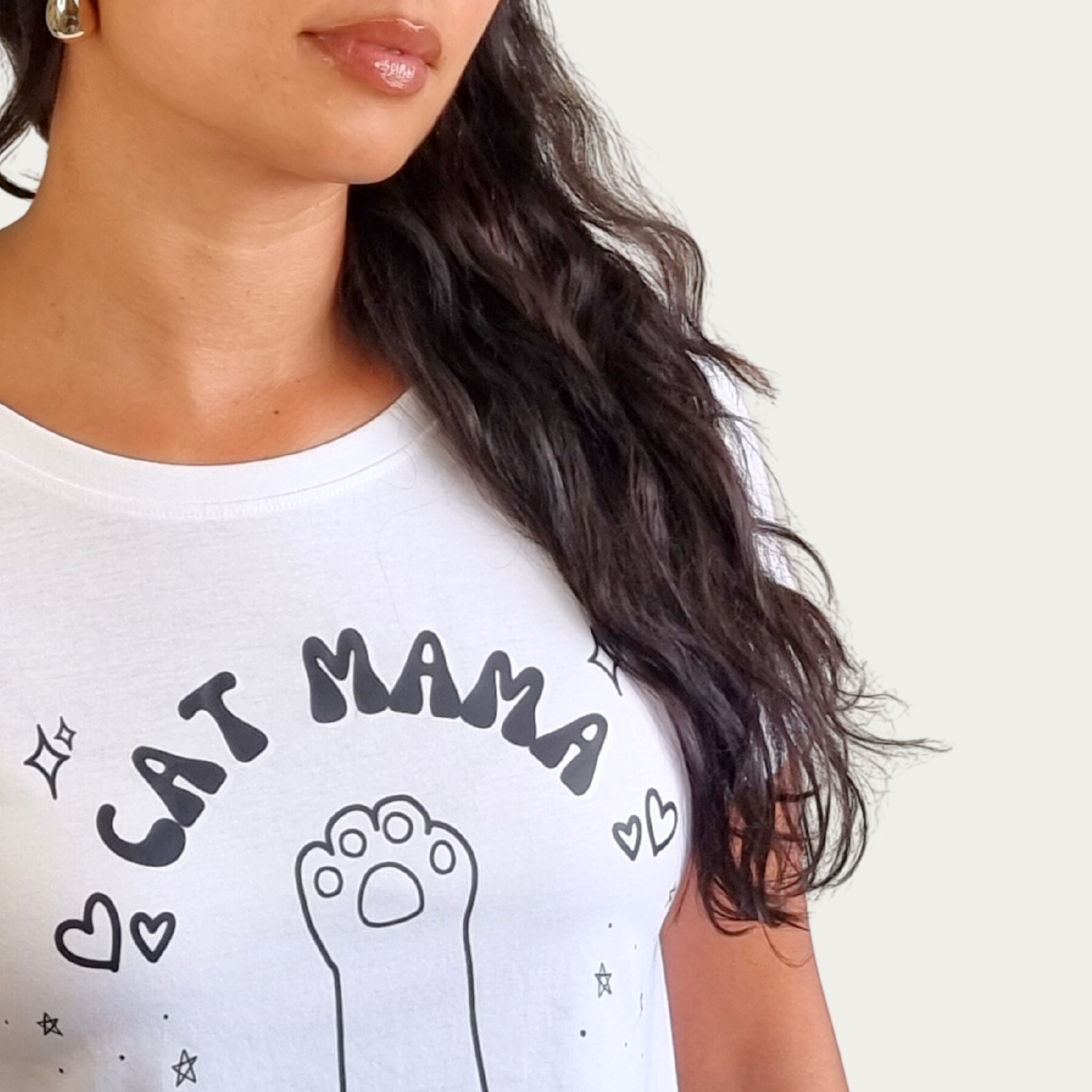 Cat Mama Crop Top