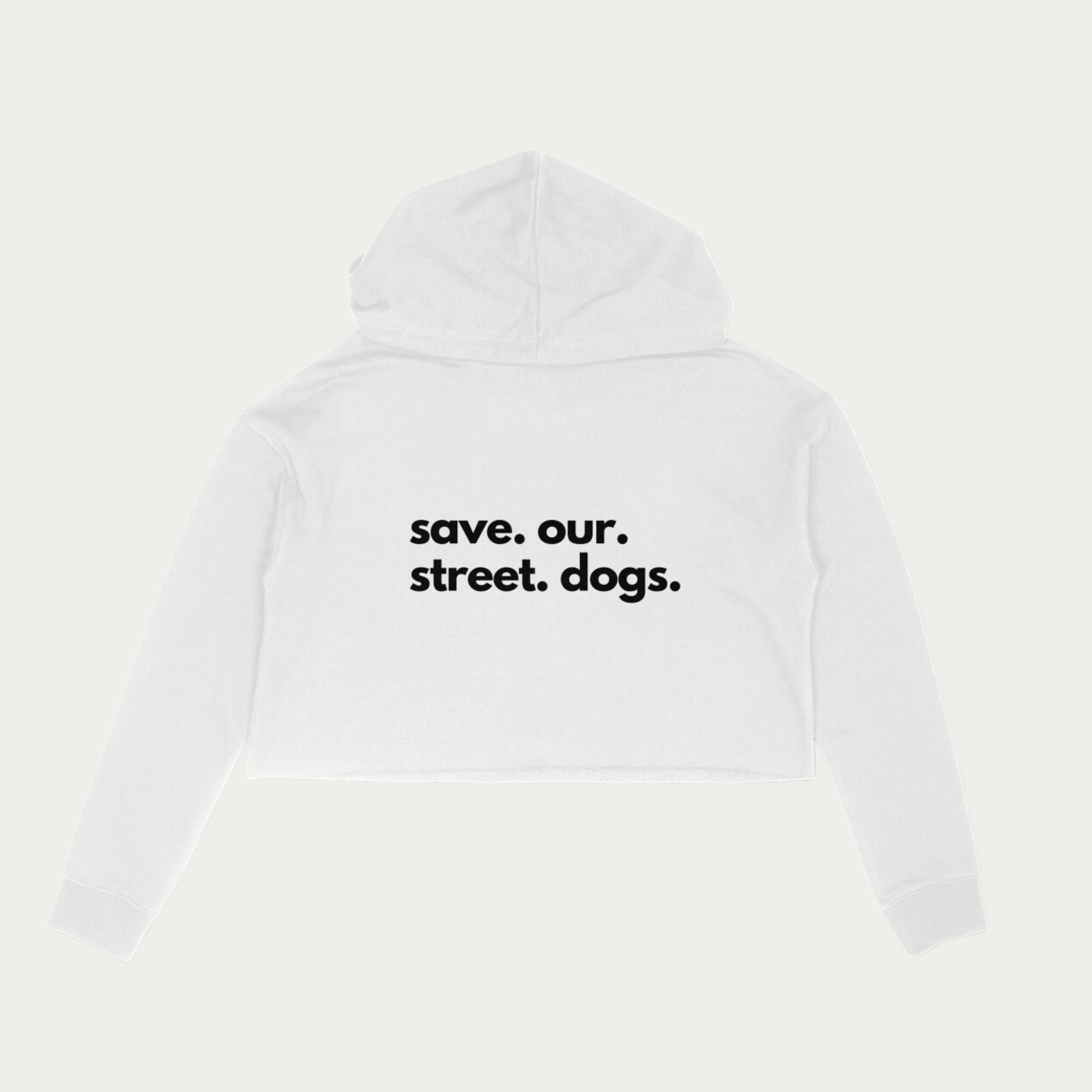 Save Our Street Dogs - Crop Hoodie