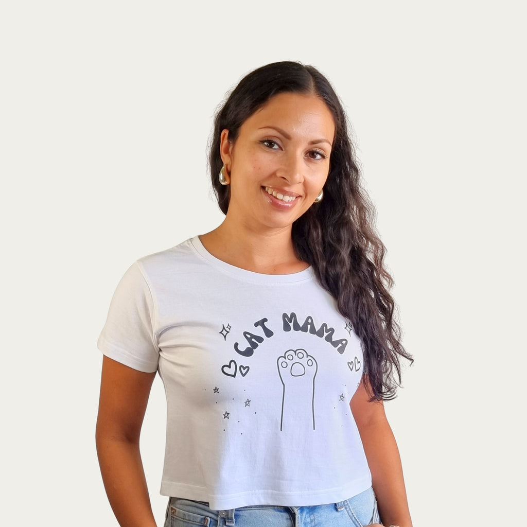 Cat Mama Crop Top