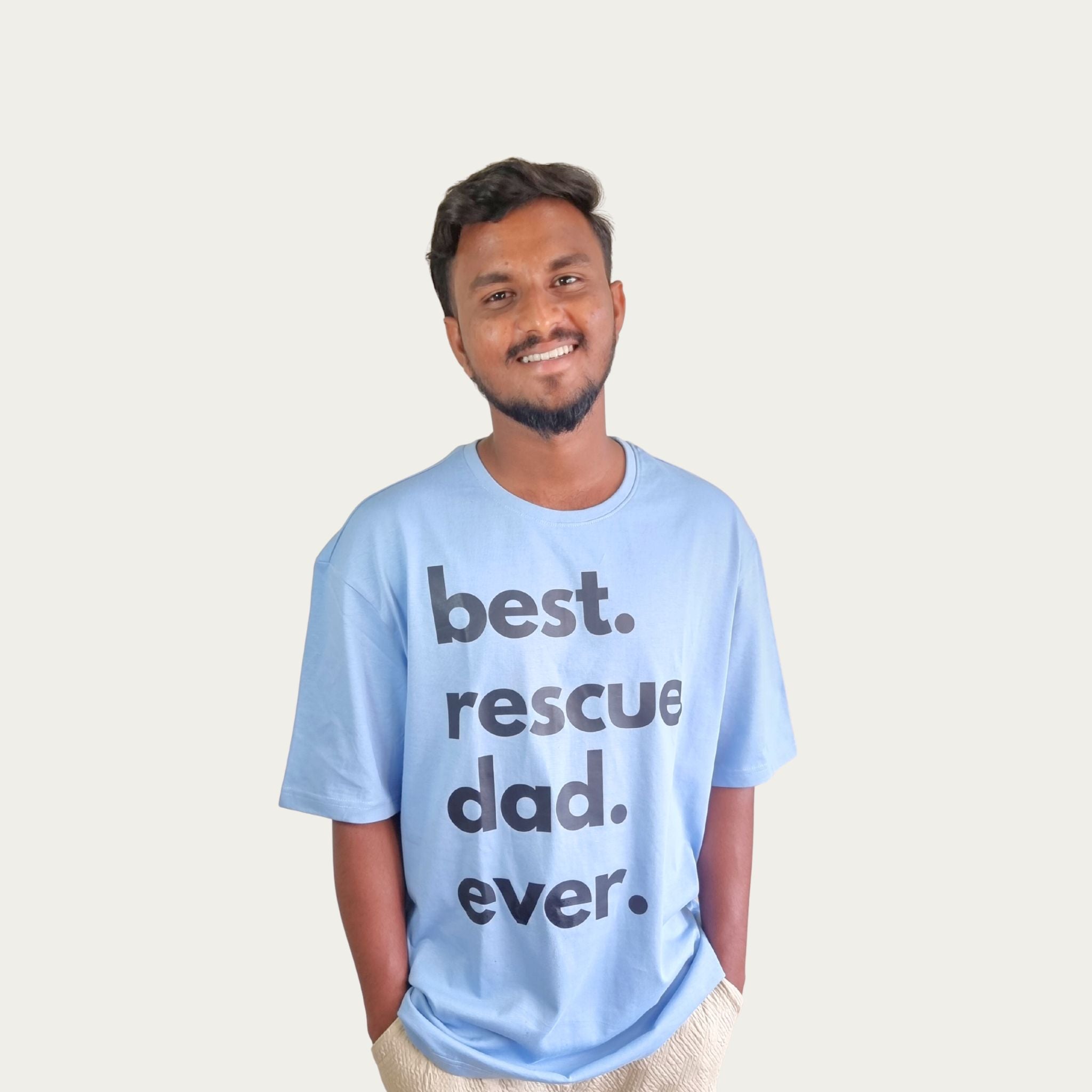 Best Rescue Dad Oversized T-Shirt