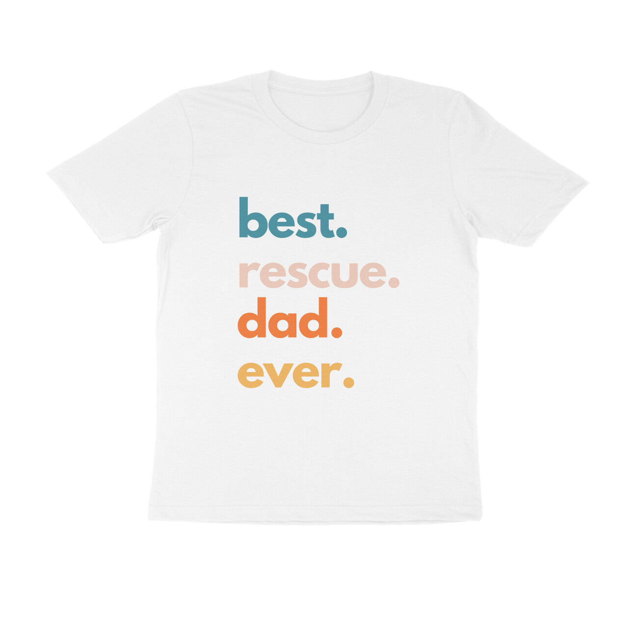 Best Rescue Dad Color Tshirt