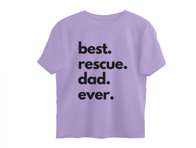 Best Rescue Dad Oversized T-Shirt